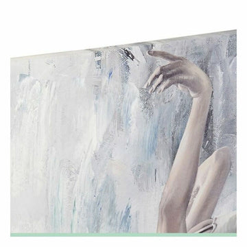 DKD Home Decor Leinwandbild mit abstraktem Design in Grau und Blau - homely Family Shop