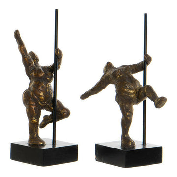 Goldene Ballett-Tänzerin Deko-Figur aus Mango-Holz von DKD Home Decor - homely Family Shop