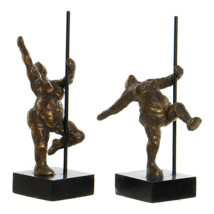 Goldene Ballett-Tänzerin Deko-Figur aus Mango-Holz von DKD Home Decor - homely Family Shop
