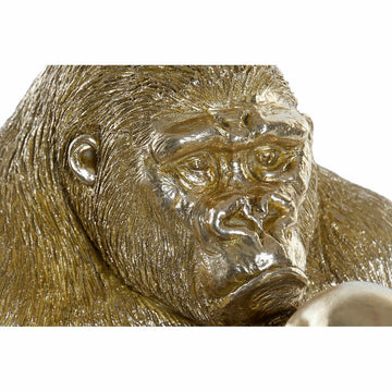 Goldener Gorilla Deko-Figur aus Harz, modernes Design - Homely Family Shop