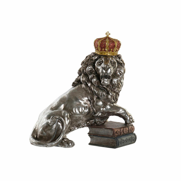 DKD Home Decor Löwe Figur aus Harz mit Krone auf Büchern - homely Family Shop