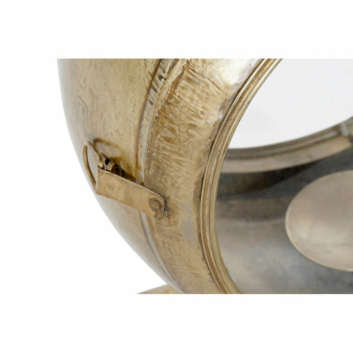 Nahaufnahme: Goldene Straßenbeleuchtung von DKD Home Decor mit Ring und Griffdetail.