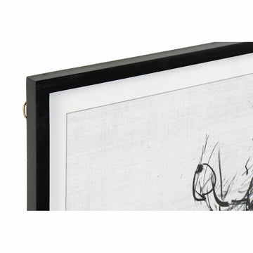 DKD Home Decor Bild mit modernem Damen Motiv und schwarzem Rahmen. - homely Family Shop