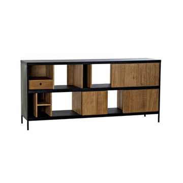 DKD Home Dekor Alvin Anrichte aus Esche und Eisen mit Fächern - homely Family Shop