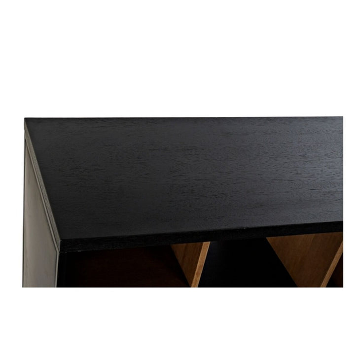 Detailaufnahme der schwarzen DKD Home Dekor Anrichte Alvin - homely Family Shop