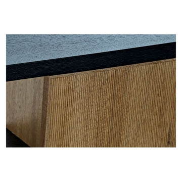 Detailansicht Anrichte Alvin, Esche und Eisen - Homely Family Shop