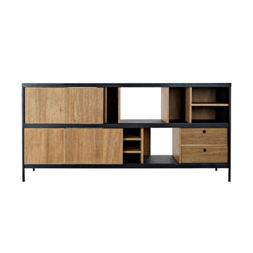 DKD Home Alvin Anrichte aus Esche und Eisen mit Schubladen - homely Family Shop