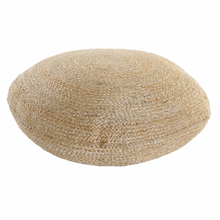 Natürlicher DKD Home Puff mit gewebter Textur - homely Family Shop