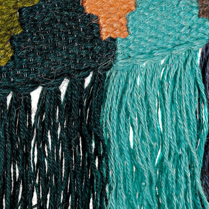 Nahaufnahme der Jute Baumwolle Deko zum Aufhängen von DKD Home Decor - homely Family Shop