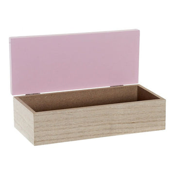 Dekorative Holzbox mit rosa Deckel - Homely Family Shop