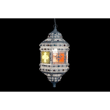 DKD Home Decor Deckenlampe, goldfarbenes Metall und bunte Araber Optik - homely Family Shop