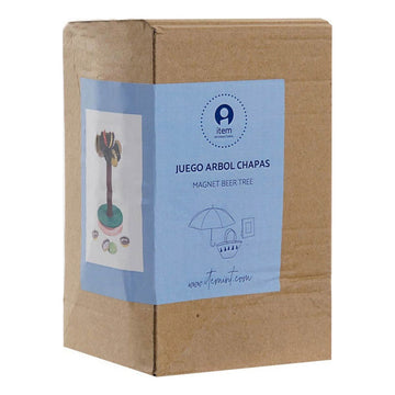 Holzspiel von DKD Home Decor, Magnet Baum für Flaschendeckel, braun/grün - homely Family Shop