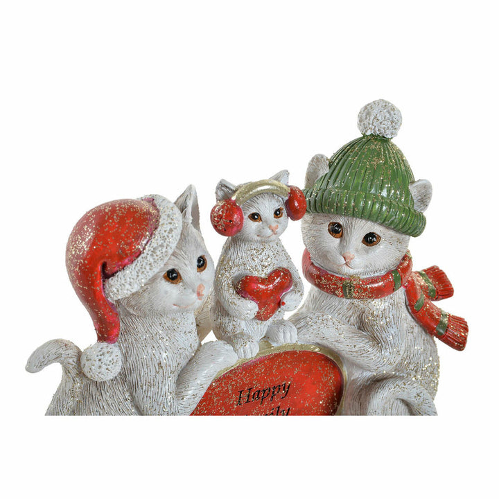 DKD Home Deko-Figur mit Wintermützen und Glitzer - Homely Family Shop