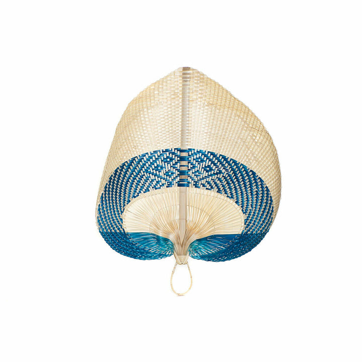 Dekorative Wandfächer aus Bambus mit blau, DKD Home Decor - homely Family Shop