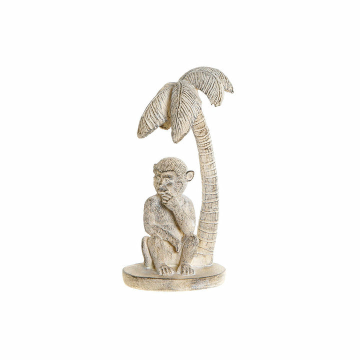 DKD Home Decor Affenfigur aus Harz mit tropischer Palme - homely Family Shop