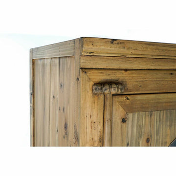 Detailaufnahme des DKD Home Dekor Schrankes aus Tanne und Metall - homely Family Shop