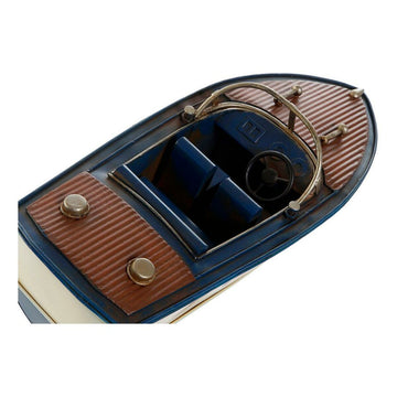 Dekoratives DKD Home Decor Motorboot aus Metall mit Holzdetails. - homely Family Shop