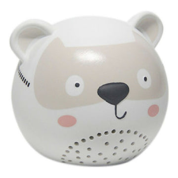 Weiße DKD Home Decor Tischlampe aus Porzellan im Bär Design - homely Family Shop