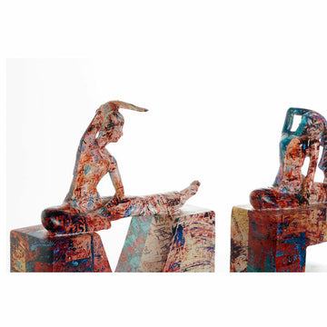 DKD Home Decor Harz Figuren mit bunter Textur - Homely Family Shop
