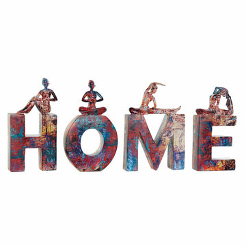 Deko-Figur 'HOME' mit Yoga-Figuren aus Harz - homely Family Shop