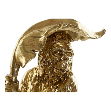 Goldene Deko-Figur aus Harz mit Pflanzenblatt von DKD Home Decor - homely Family Shop