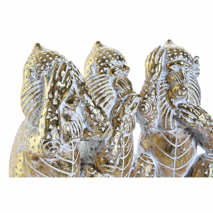 Goldene Harzfiguren Affen Deko Tropical Decapé von DKD Home Decor - homely Family Shop