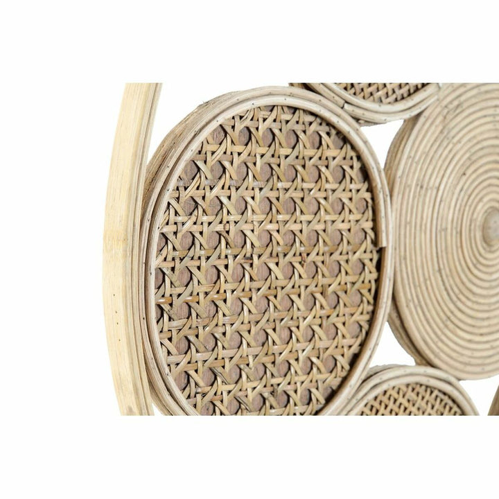 DKD Home Deko: Wanddeko mit Natur Rattan Kreisen. - homely Family Shop