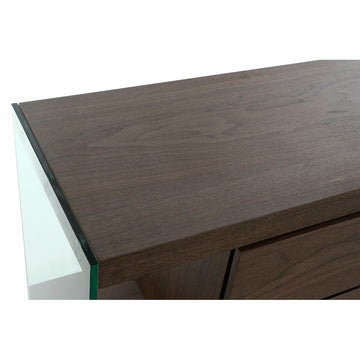 Detailaufnahme Anrichte mit Holz und Kristall von DKD Home Decor - homely Family Shop