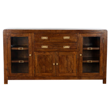 DKD Home Decor Anrichte aus Akazienholz mit Kristall-Finish - homely Family Shop
