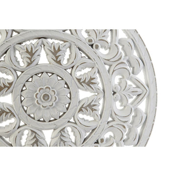Weiße Wanddeko im Mandala-Design mit antikem Finish von DKD Home Decor - homely Family Shop