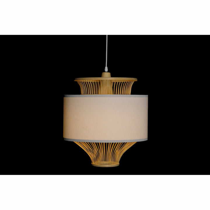 DKD Home Decor Deckenlampe mit Bambus und Polyester Schirm - homely Family Shop