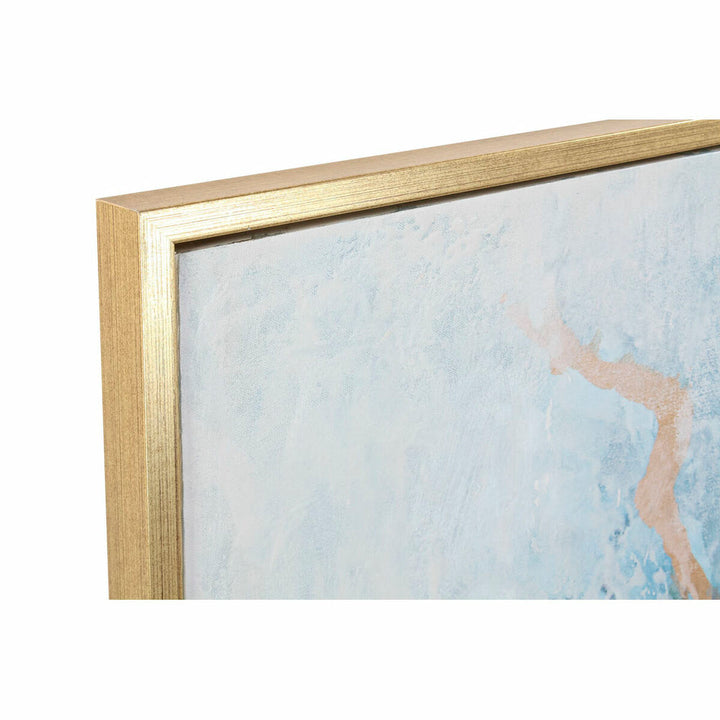 Nahaufnahme abstraktes Bild mit goldenem Rahmen DKD Home Decor - homely Family Shop