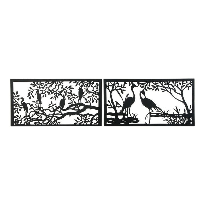 DKD Home Decor: Schwarze Deko-Figuren mit Vogel Motiven, 2 Stück - homely Family Shop