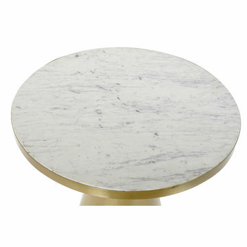 DKD Beistelltisch mit Marmorplatte und goldenem Rand - homely Family Shop