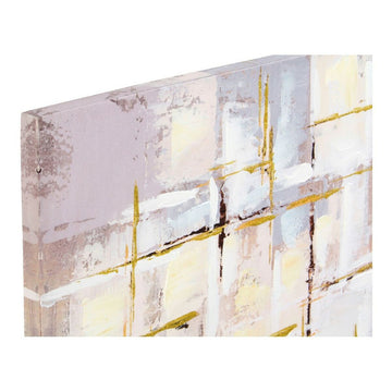 Modernes abstraktes Quadratbild mit Goldakzenten - homely Family Shop
