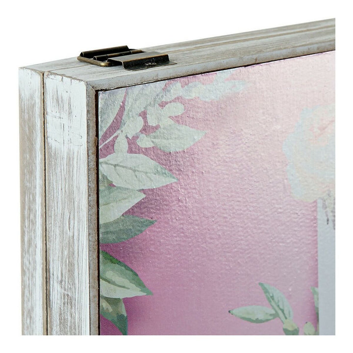 Dekorative DKD Home Box mit tropischem Rosa und Lila Design - homely Family Shop