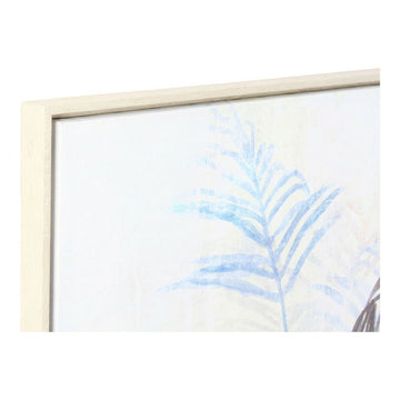 Nahaufnahme DKD Home Dekor Bild mit blauem Pflanzen Motiv - homely Family Shop
