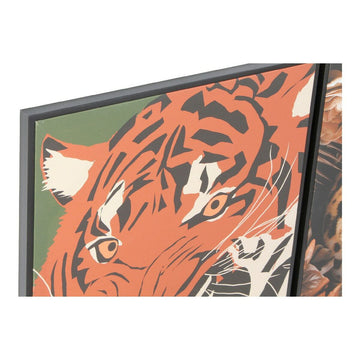 Moderne Tiger Bilder von DKD Home Decor mit dunklem Rahmen - homely Family Shop