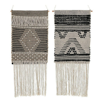 DKD Home Deko Aufhänger im Boho Stil mit Fransen - Homely Family Shop
