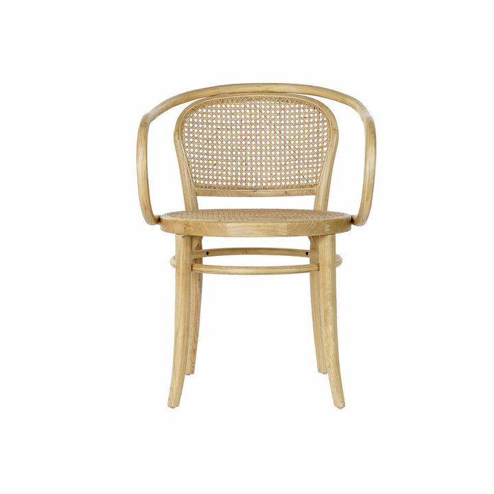 DKD Home Esszimmerstuhl aus Ulmenholz und Rattan - homely Family Shop