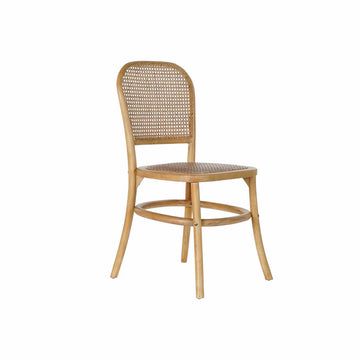 DKD Home Esszimmerstuhl mit natürlichem bunten Design und Webmuster - homely Family Shop