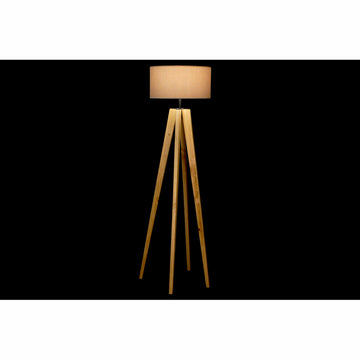 Beige Stehlampe mit Holzstativ von DKD Home Decor - homely Family Shop