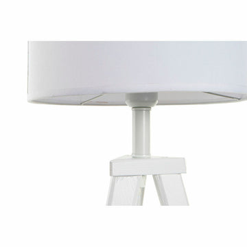 Detail der weißen Holz Tischlampe von DKD Home Decor - homely Family Shop