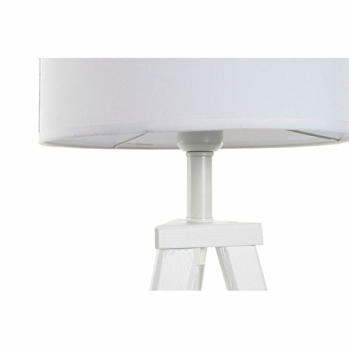 Detail der weißen Holz Tischlampe von DKD Home Decor - homely Family Shop