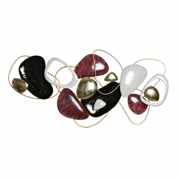 Abstrakte Wanddeko in Schwarz, Gold und Rot von DKD Home Decor - homely Family Shop
