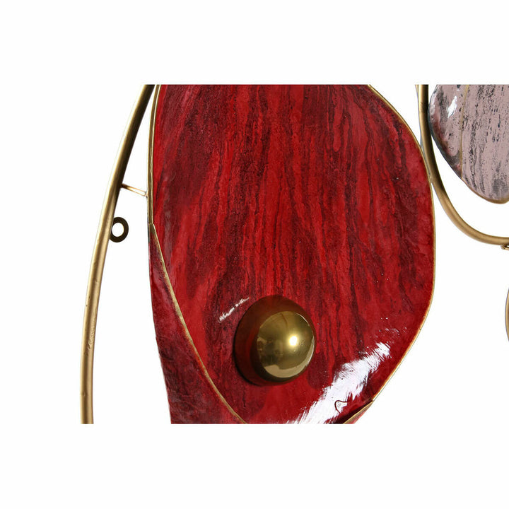 Detail der roten, schwarzen, goldenen Wanddeko von DKD Home Decor - homely Family Shop