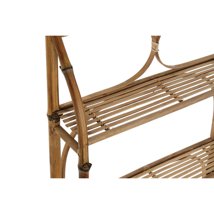 Natürliches Bambus Rattan Regal mit 3 Ablagen - Homely Family Shop