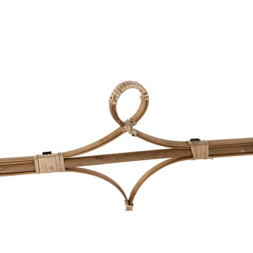 Nahaufnahme des Rattan Bambus Regals von DKD Home Decor - homely Family Shop