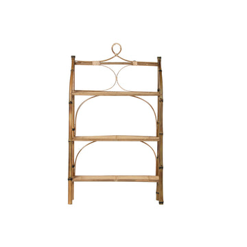 DKD Home Regal mit 3 Rattan Bambus Regalen - homely Family Shop