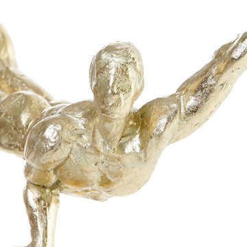 Goldene Turner Figur aus Harz und Marmor Deko - Homely Family Shop